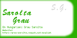 sarolta grau business card